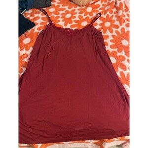 Soma red lace sleep top